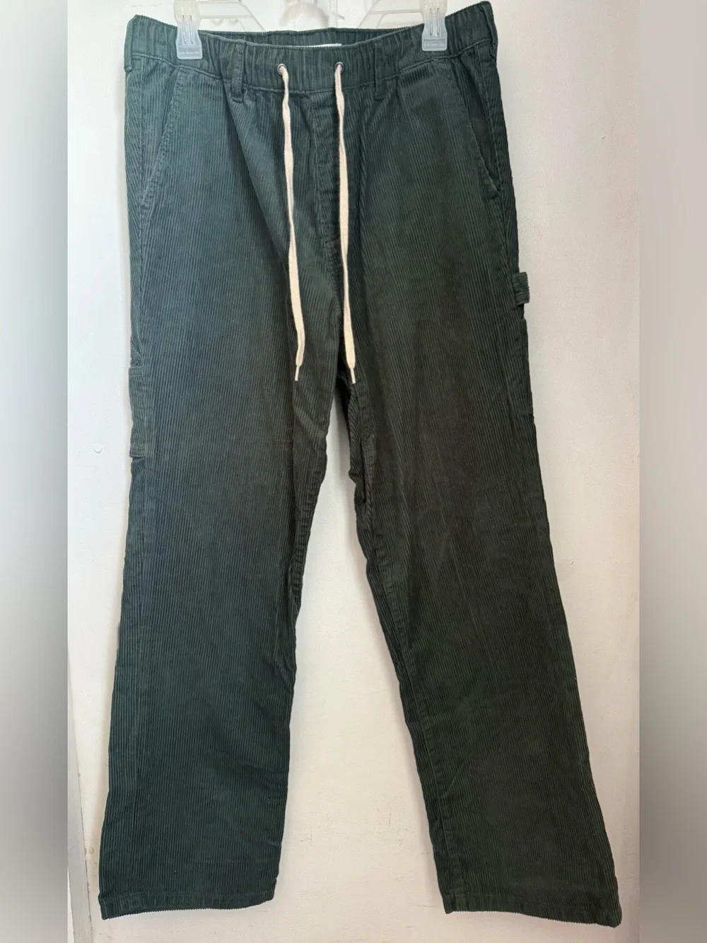 PacSun Men's Forest Green Corduroy Drawstring Pants